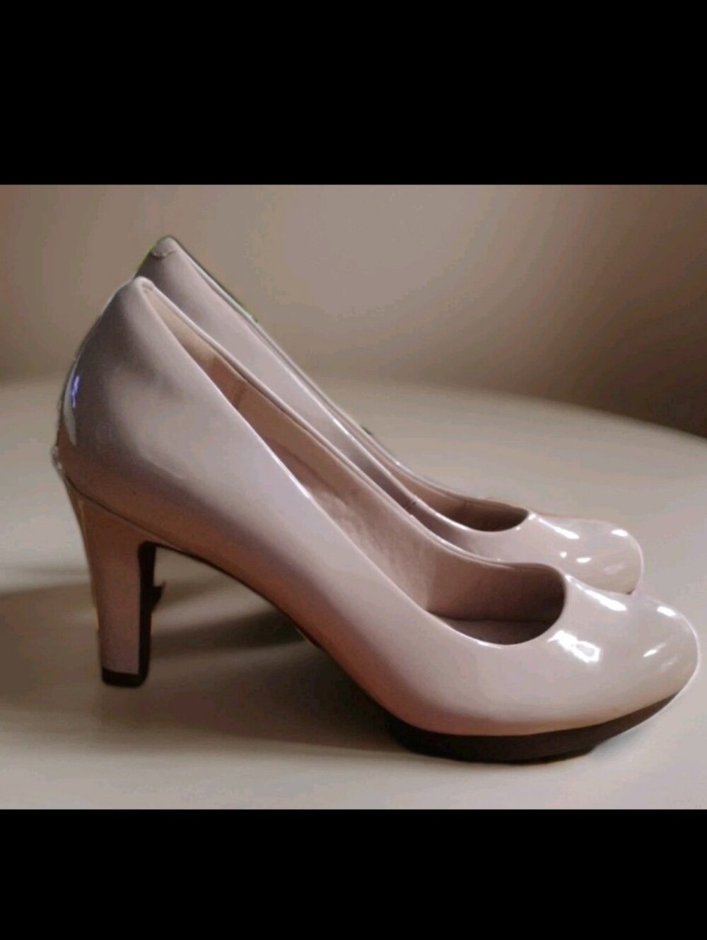 Nib/Clarks Womens Adriel Viola  Size/7.5 Blush Pink/ Patent Pumps